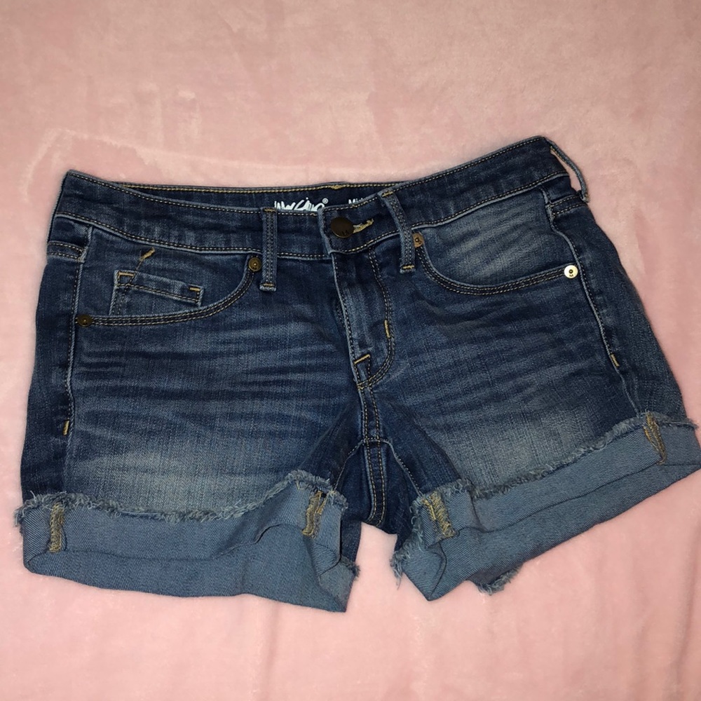 Mossimo Blue Jean Cuffed Shorts